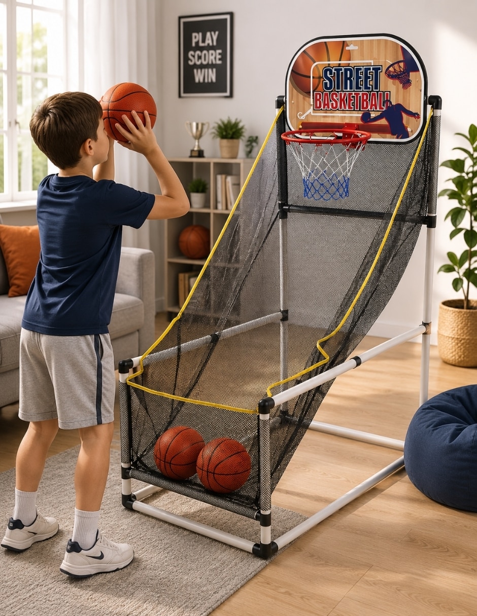 Tablero básquetbol Pingüe funcionamiento manual